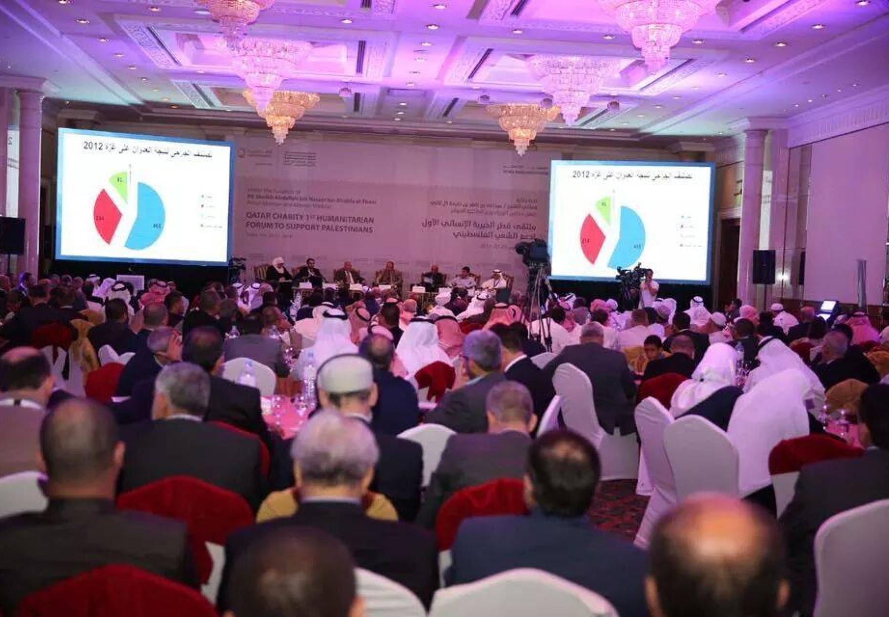 العربية متحدث في ملتقى قطر الخيرية الإنساني الأول لدعم الشعب الفلسطيني