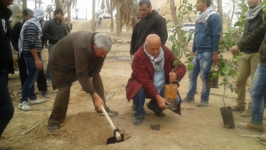 "العربية" تزود مناضلي قرية "عين حجلة" في الأغوار الفلسطينية بـ150 شجرة