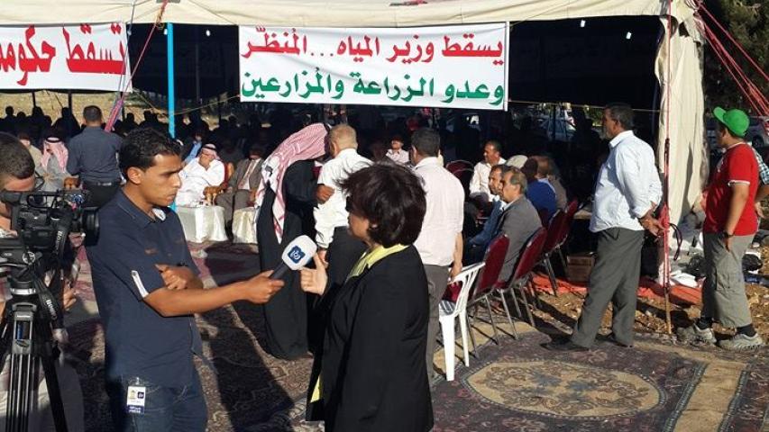 العربية تشارك في خيمة عزاء الزراعة والمزارعين